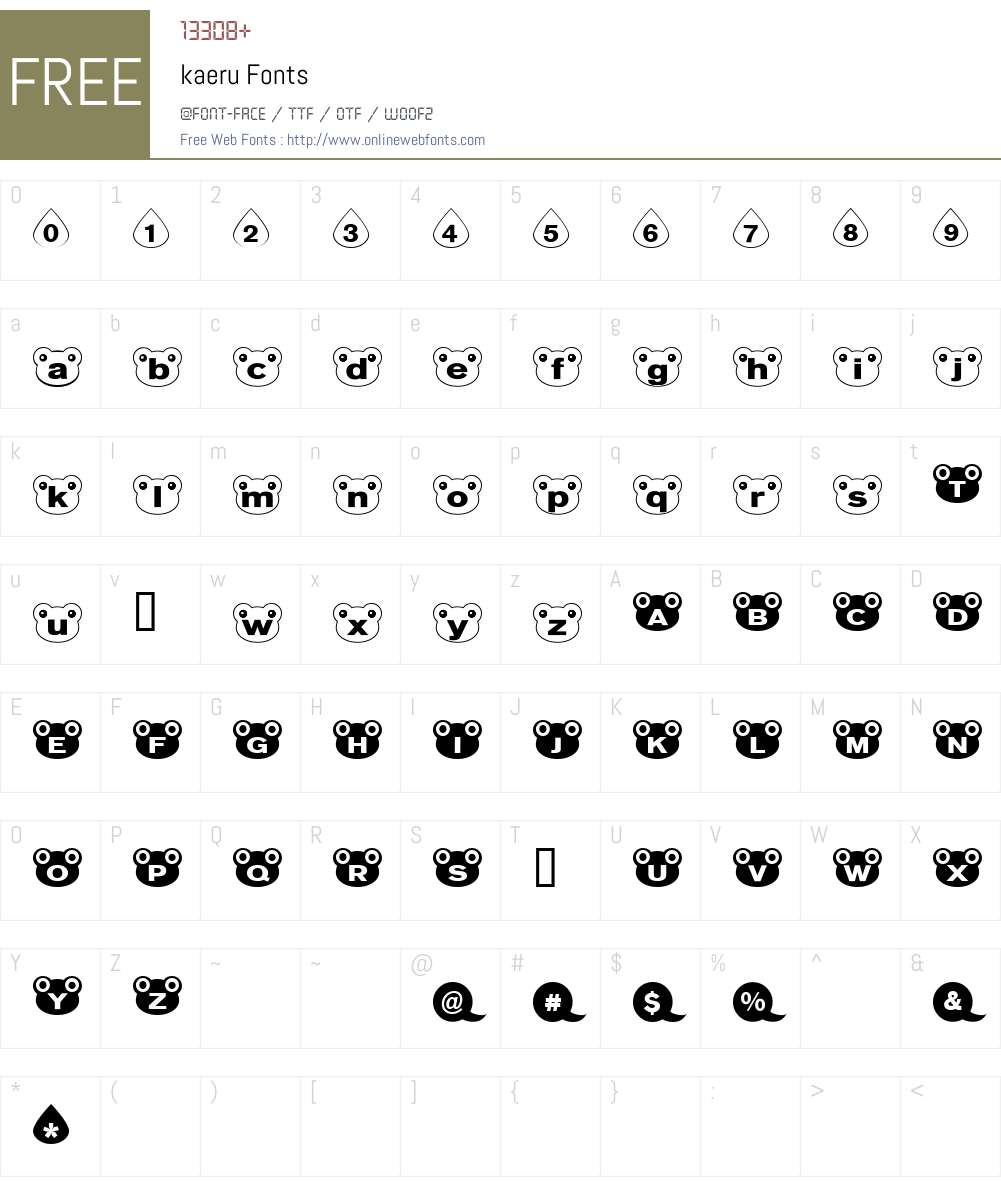 kaeru Font Screenshots