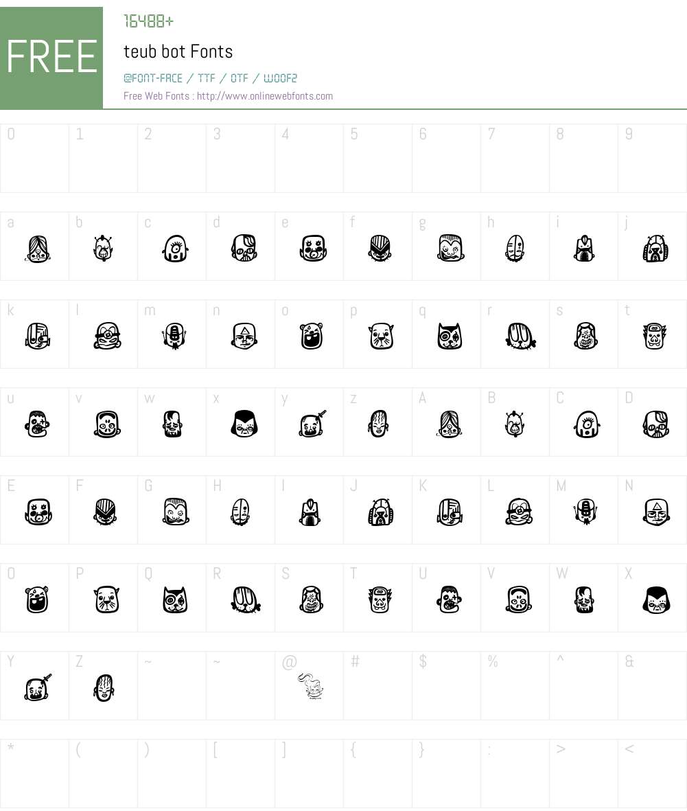 teub bot Font Screenshots