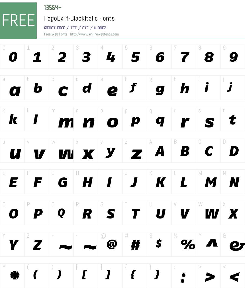 FagoExTf Font Screenshots