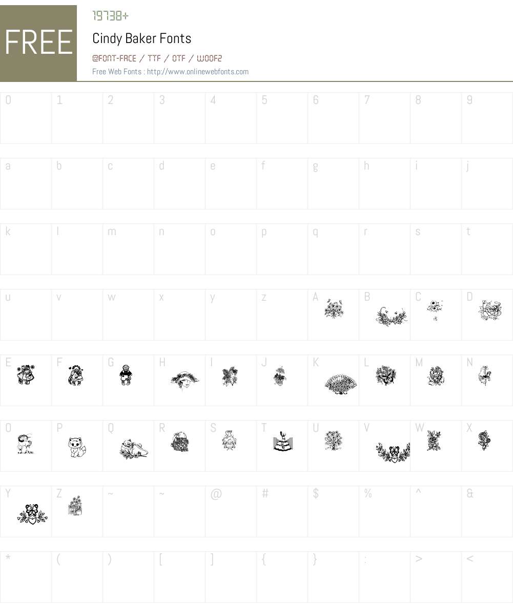 Baby's Breath Fonts Font Screenshots
