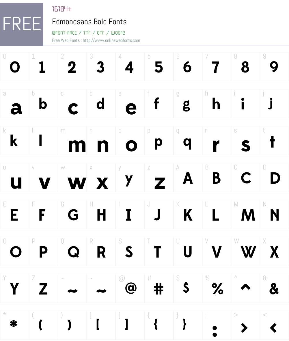 Edmondsans Font Screenshots