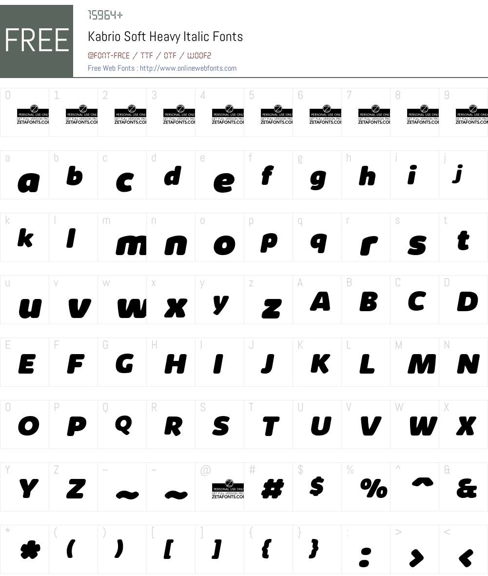 Kabrio Soft Font Screenshots