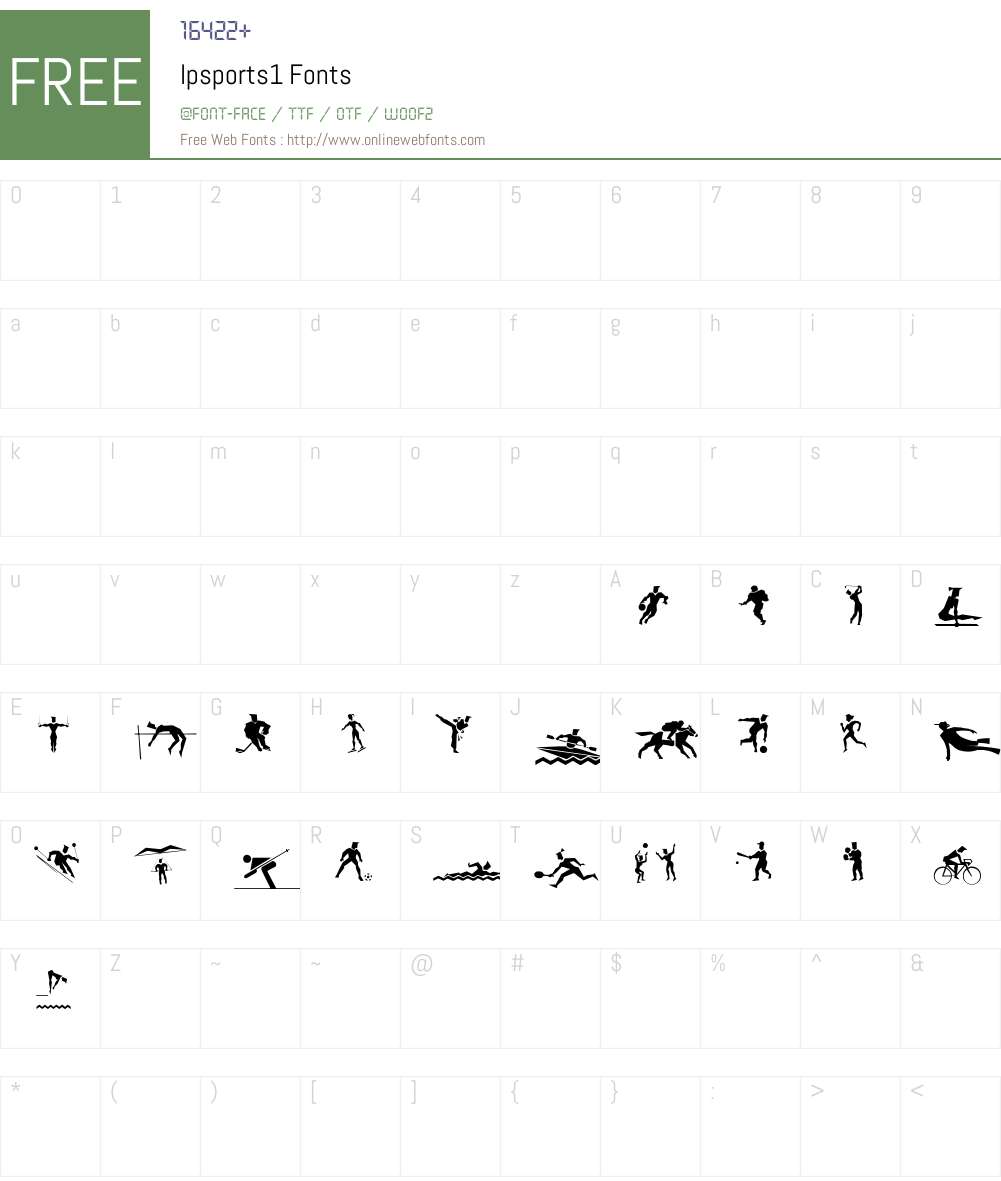 lpsports1 Font Screenshots