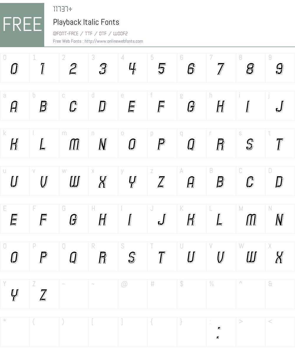 Playback Font Screenshots