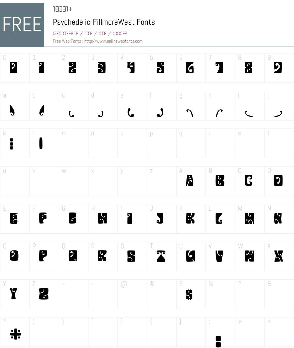 Psychedelic Font Screenshots