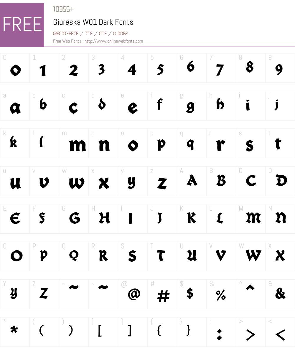 GiureskaW01-Dark Font Screenshots