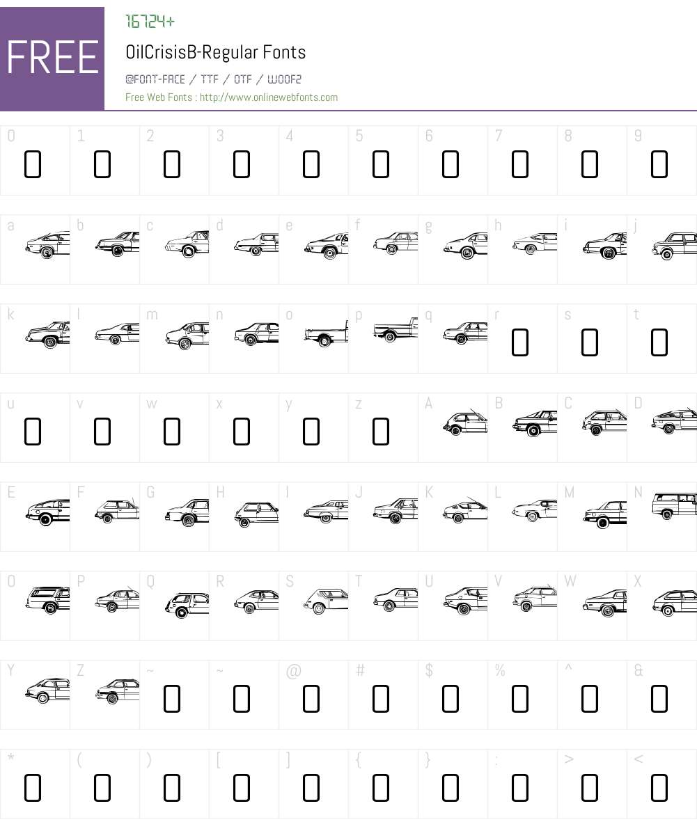 Oil Crisis Font Screenshots