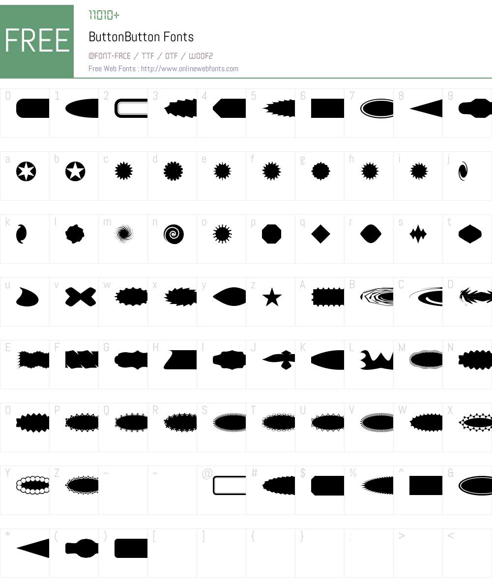 ButtonButton Font Screenshots