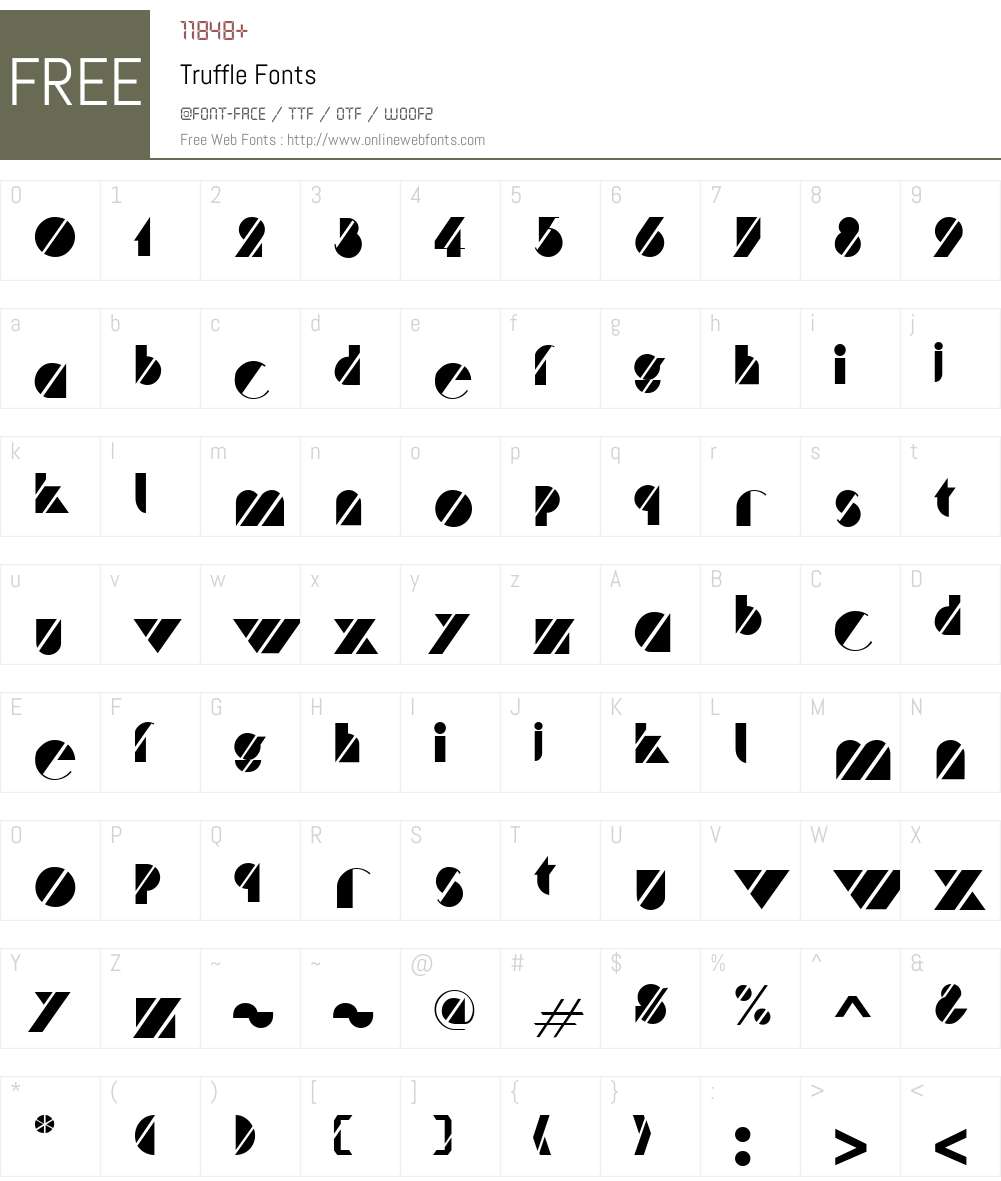 Truffle Font Screenshots