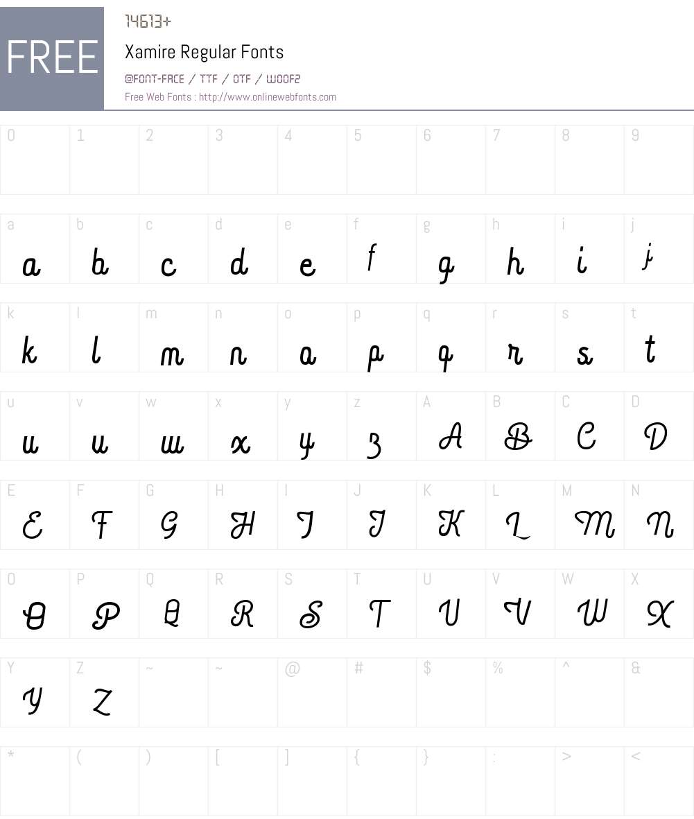Xamire 1.000 Fonts Free Download - OnlineWebFonts.COM