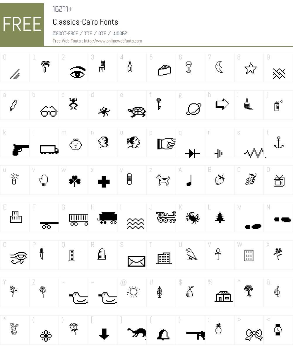 Classics Font Screenshots