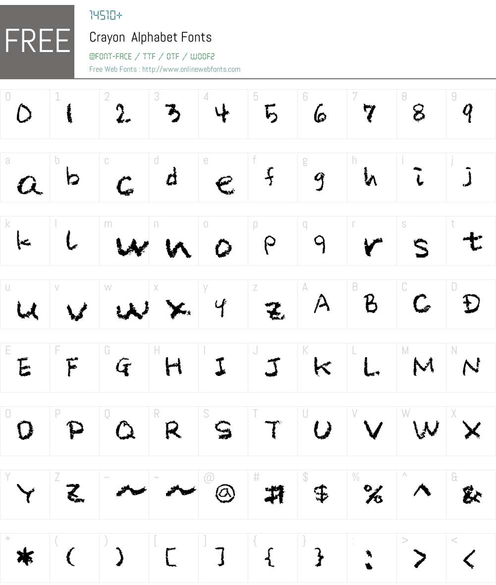 Crayon Font Screenshots