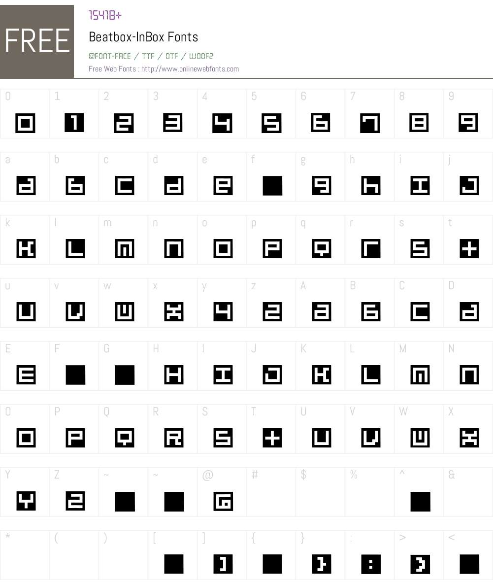 Beatbox Font Screenshots