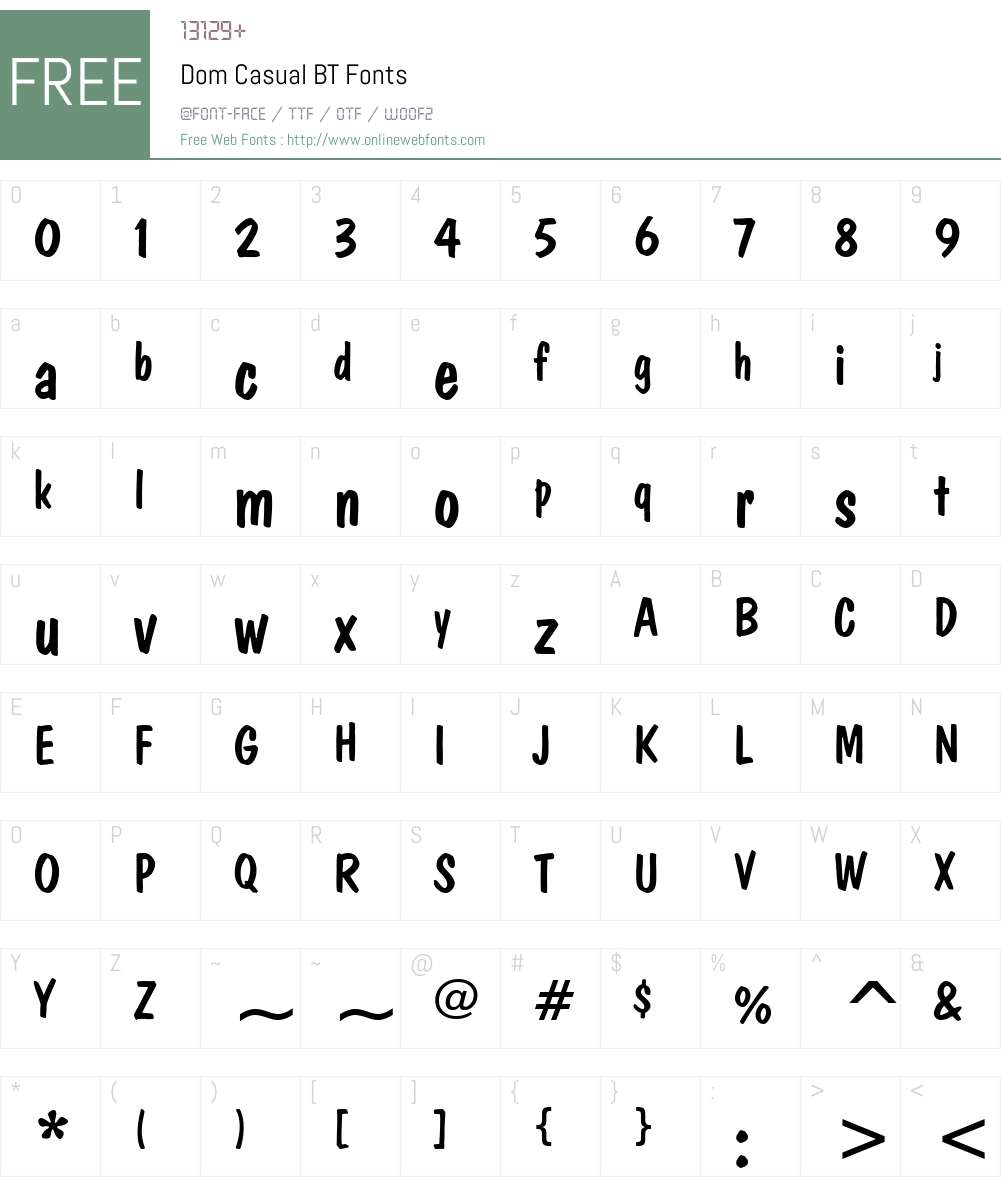 Dom Font Screenshots