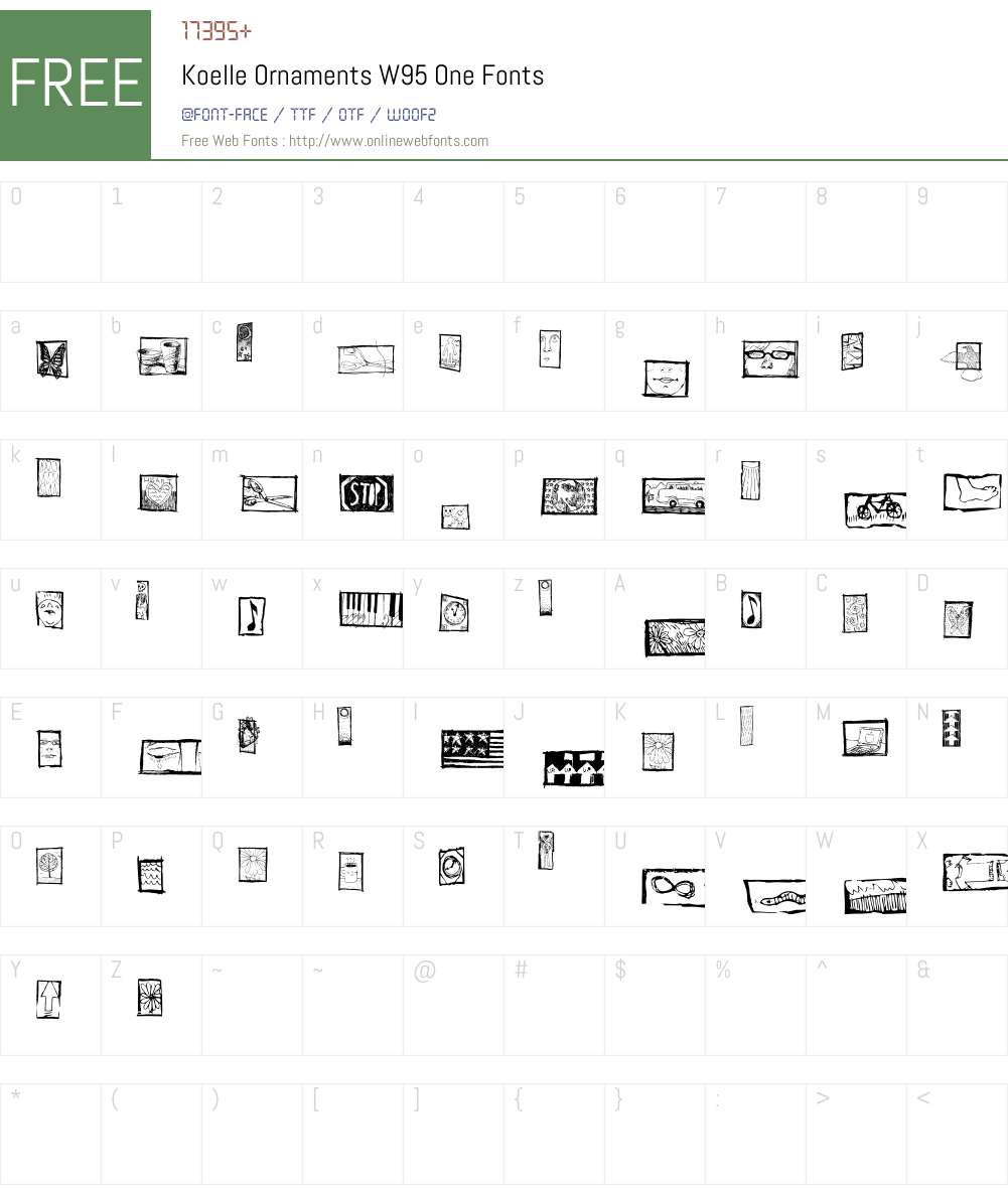 Koelle Ornaments One Font Screenshots