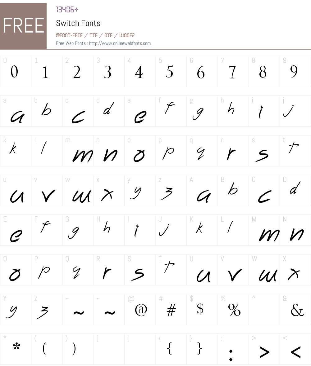 Switch Font Screenshots