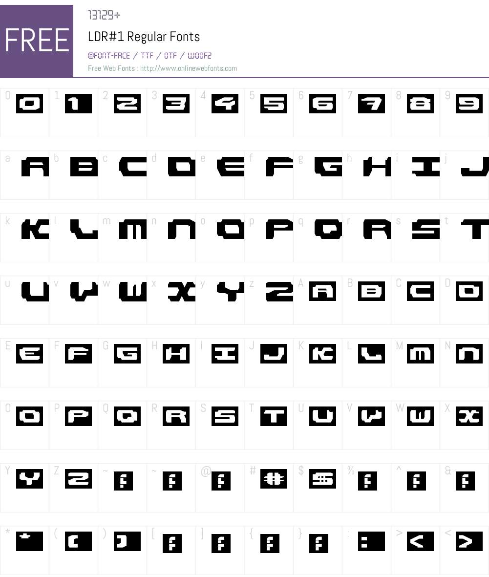 LDR#1 Font Screenshots