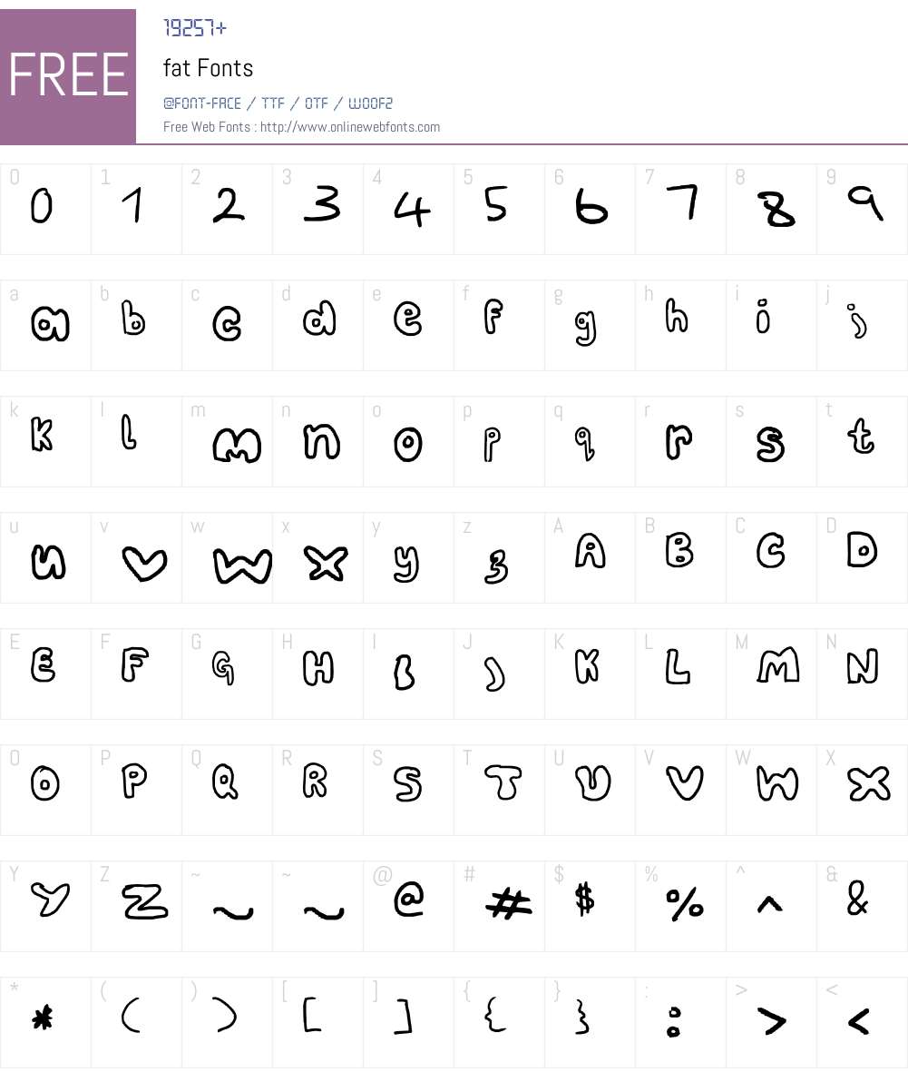 fat Font Screenshots