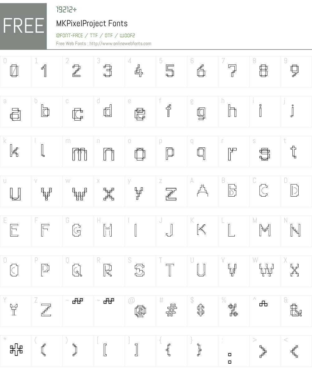 MKPixelProject Font Screenshots