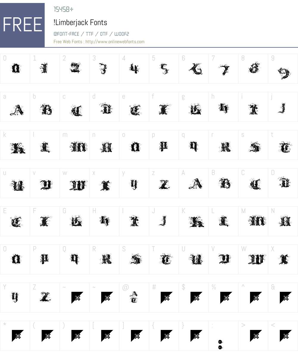 !Limberjack Font Screenshots