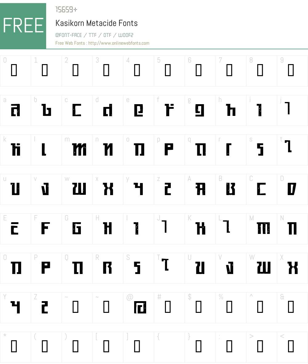 Kasikorn Font Screenshots