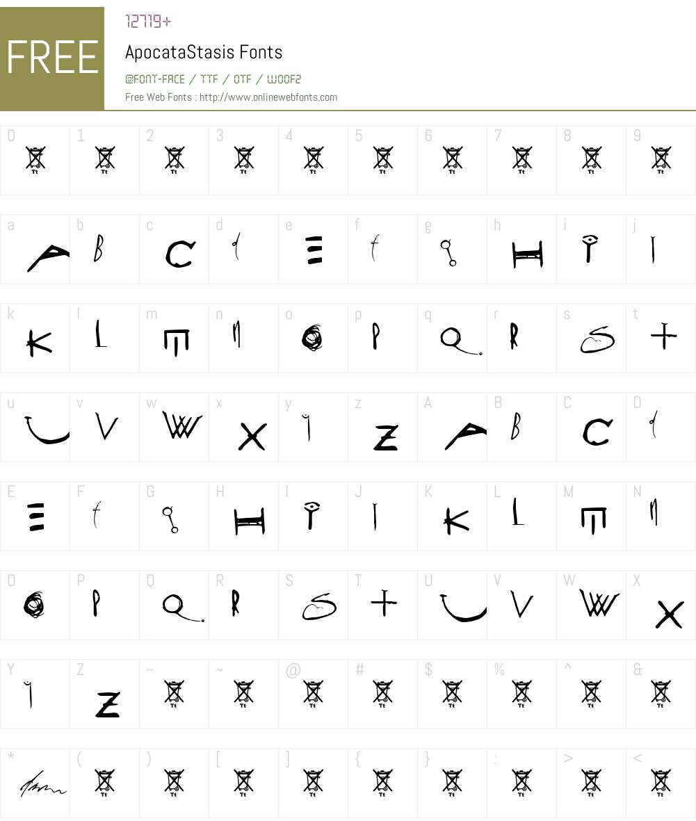ApocataStasis Font Screenshots