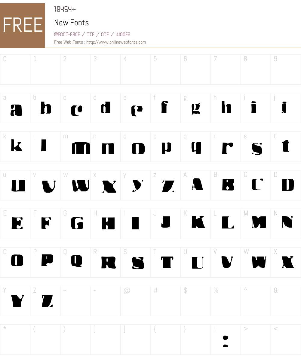 New Font Screenshots