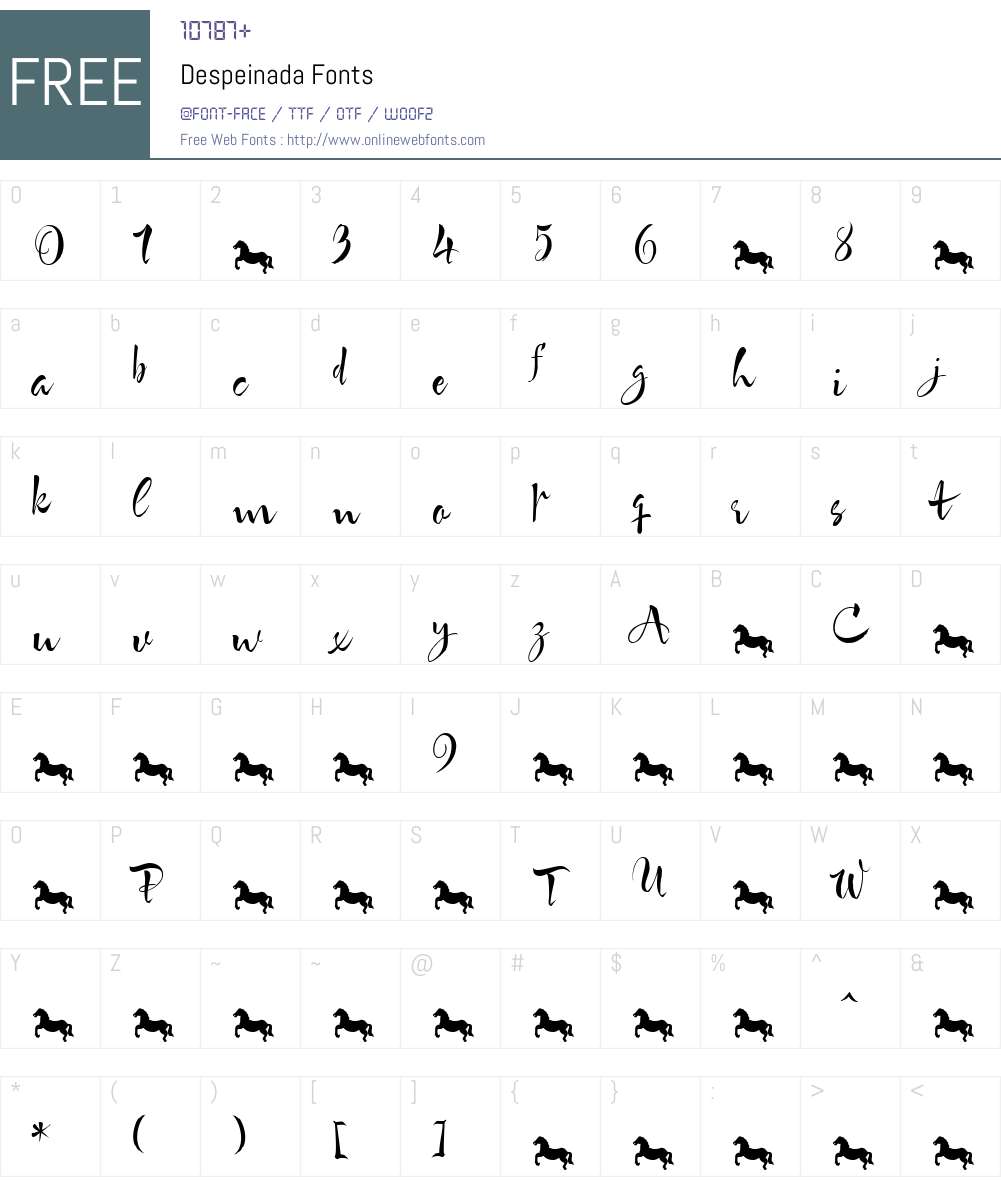 Despeinada Font Screenshots