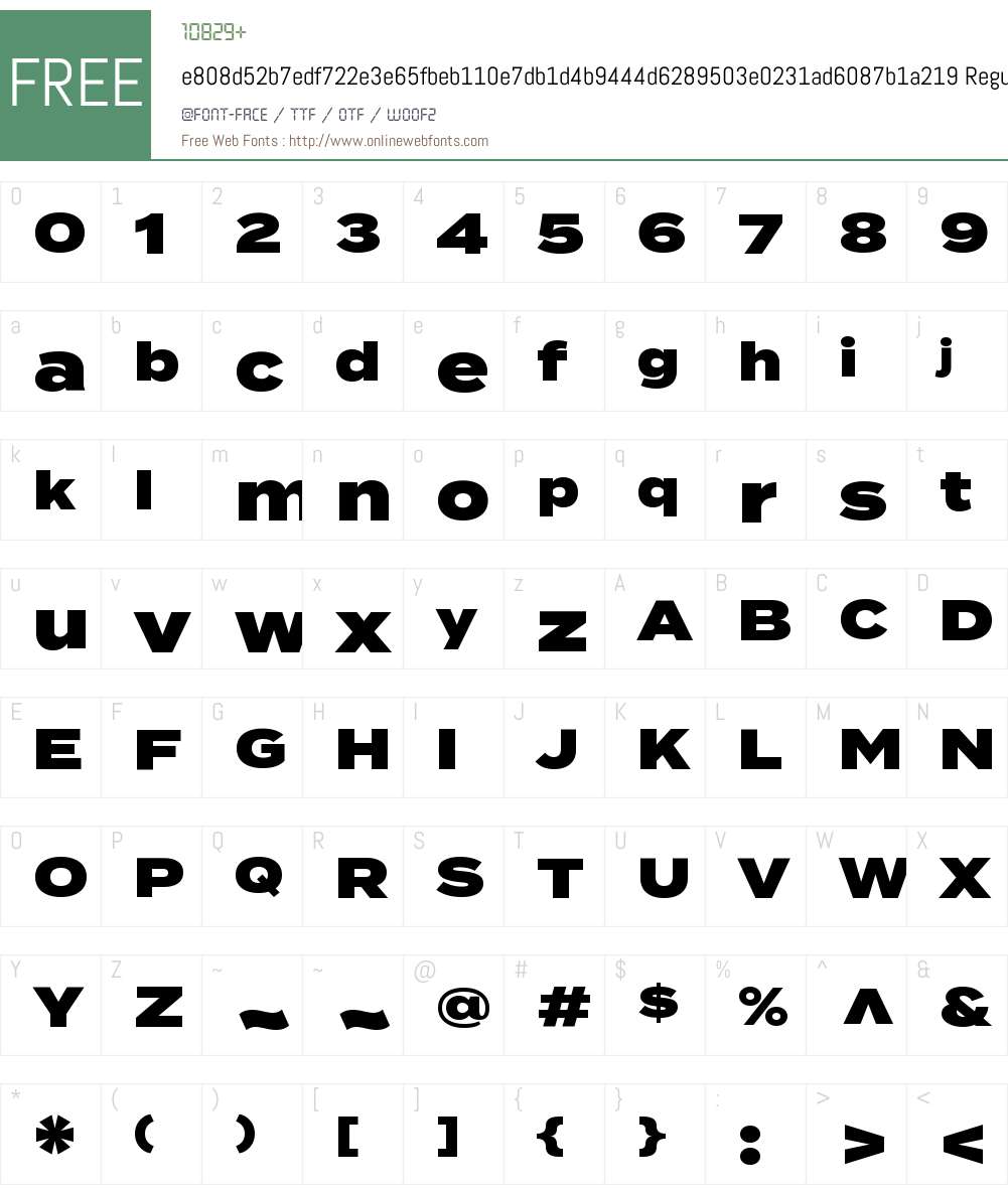 e808d52b7edf722e3e65fbeb110e7db1d4b9444d6289503e0231ad6087b1a219 Font Screenshots