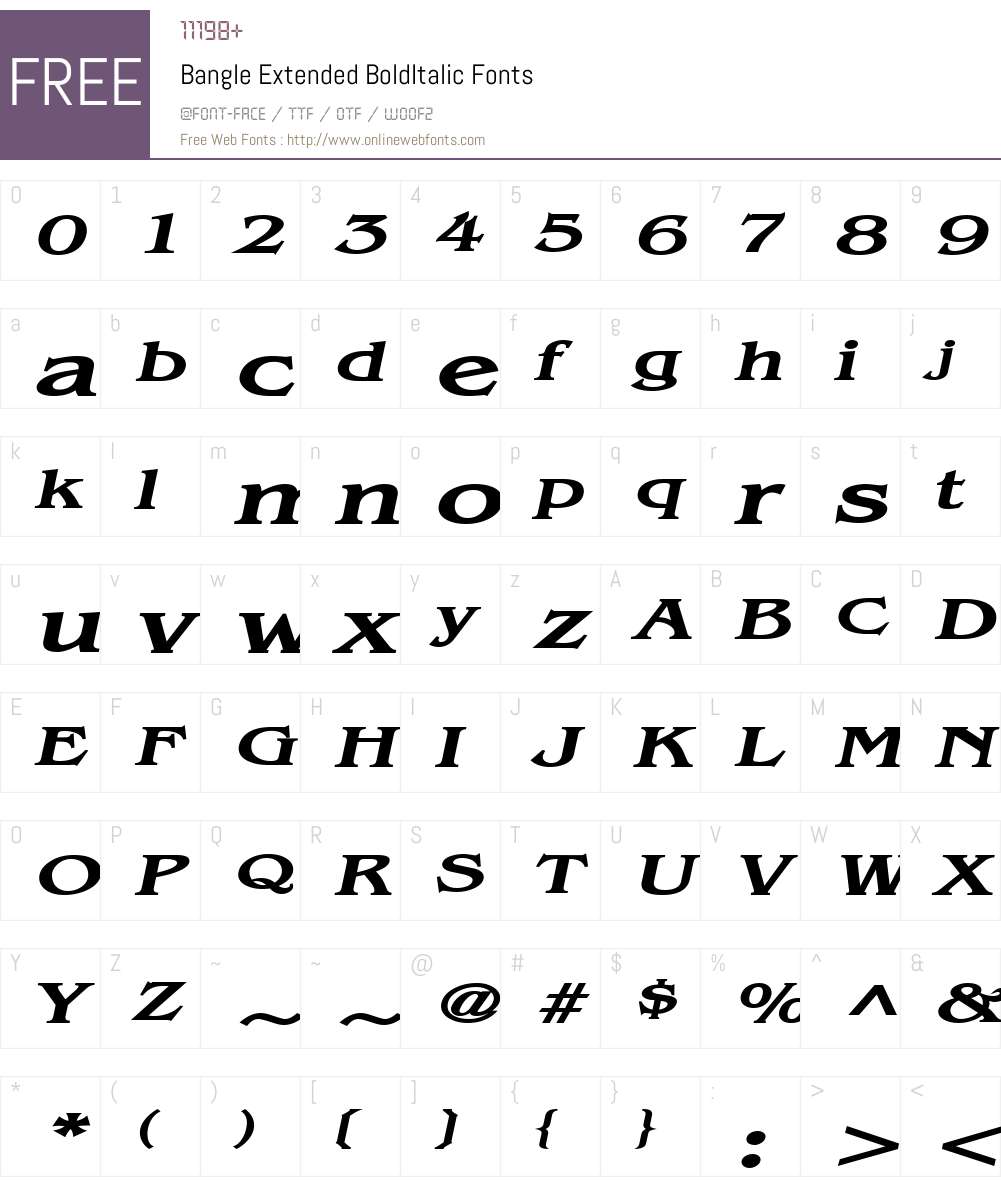 Bangle Extended Font Screenshots