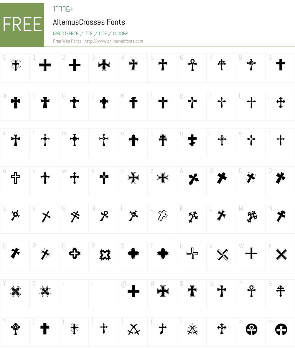 Altemus Font Screenshots