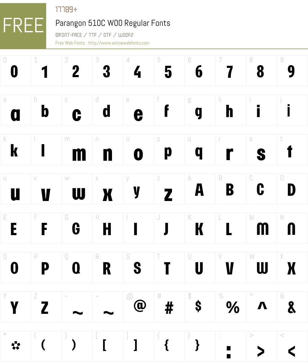 Bardi Font Screenshots