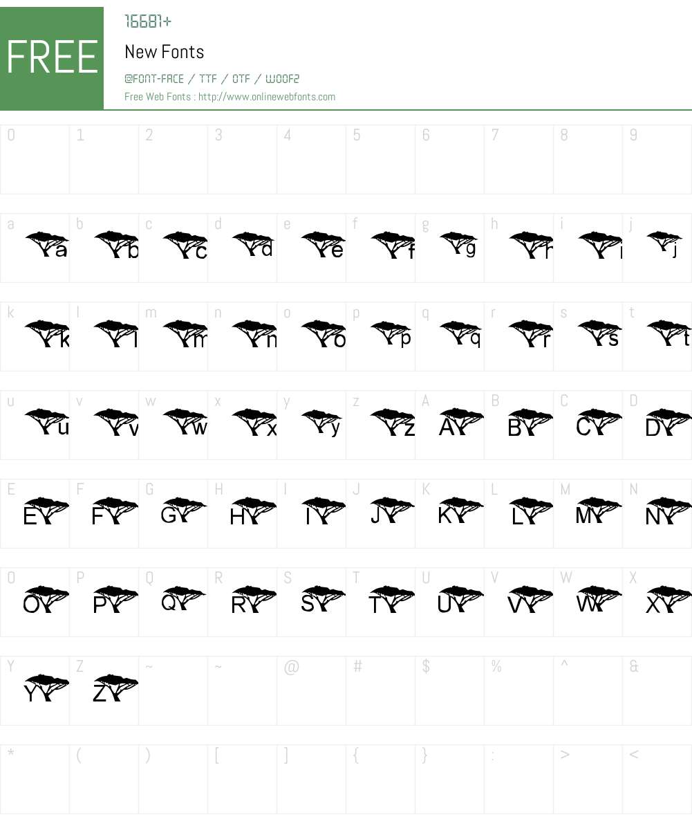 New Font Screenshots