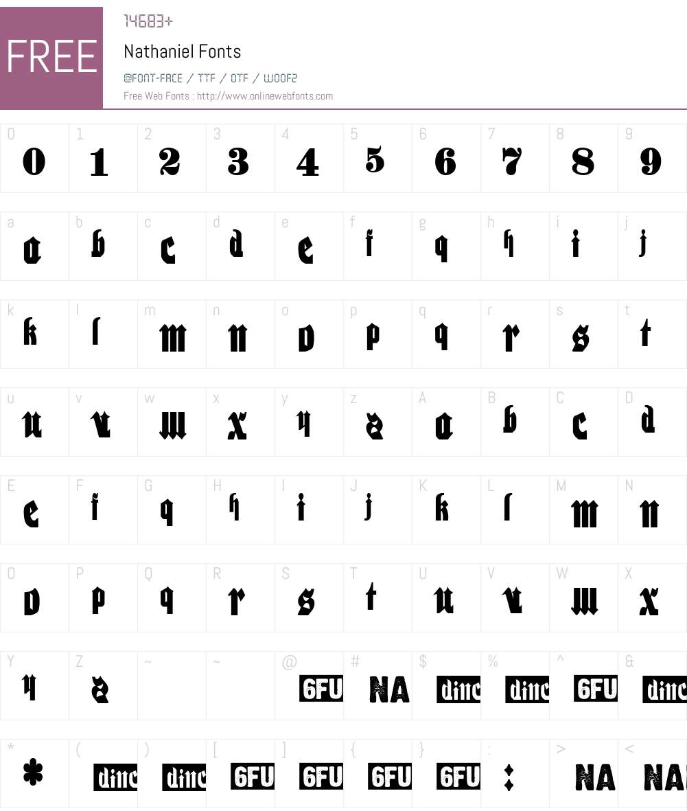 Nathaniel Font Screenshots