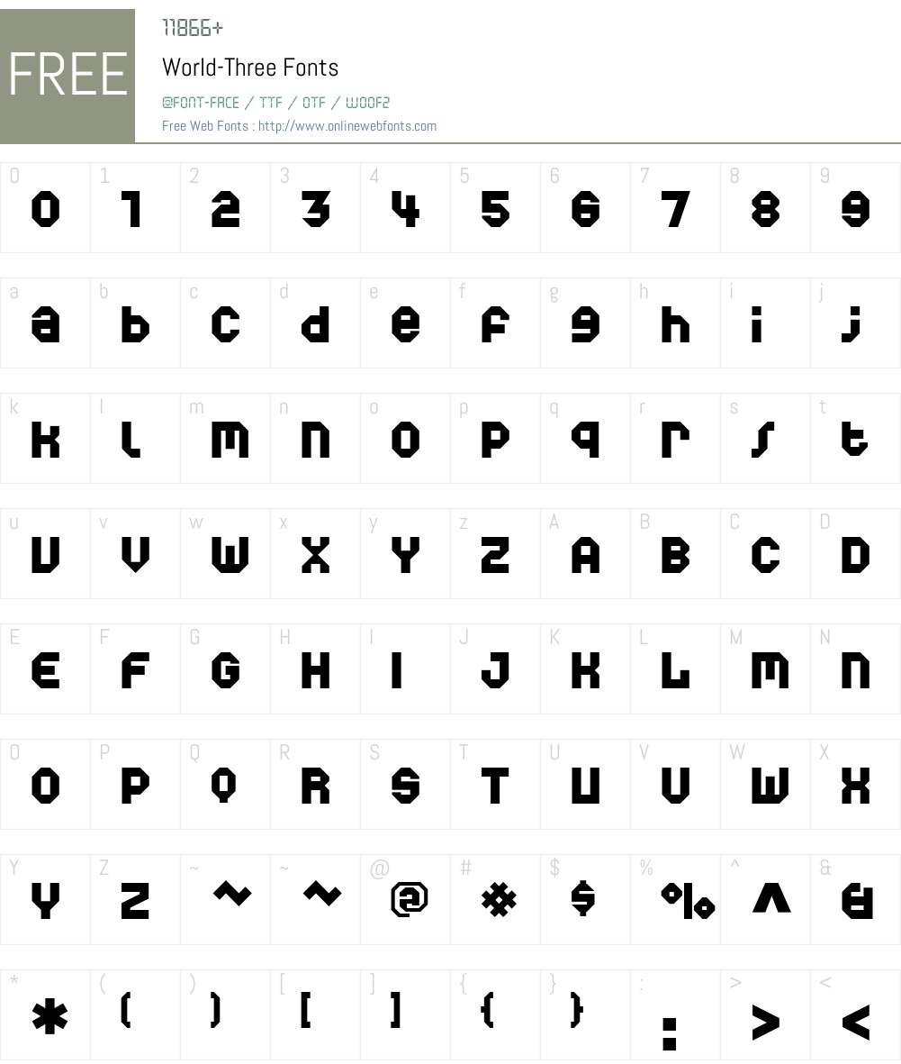 World Font Screenshots