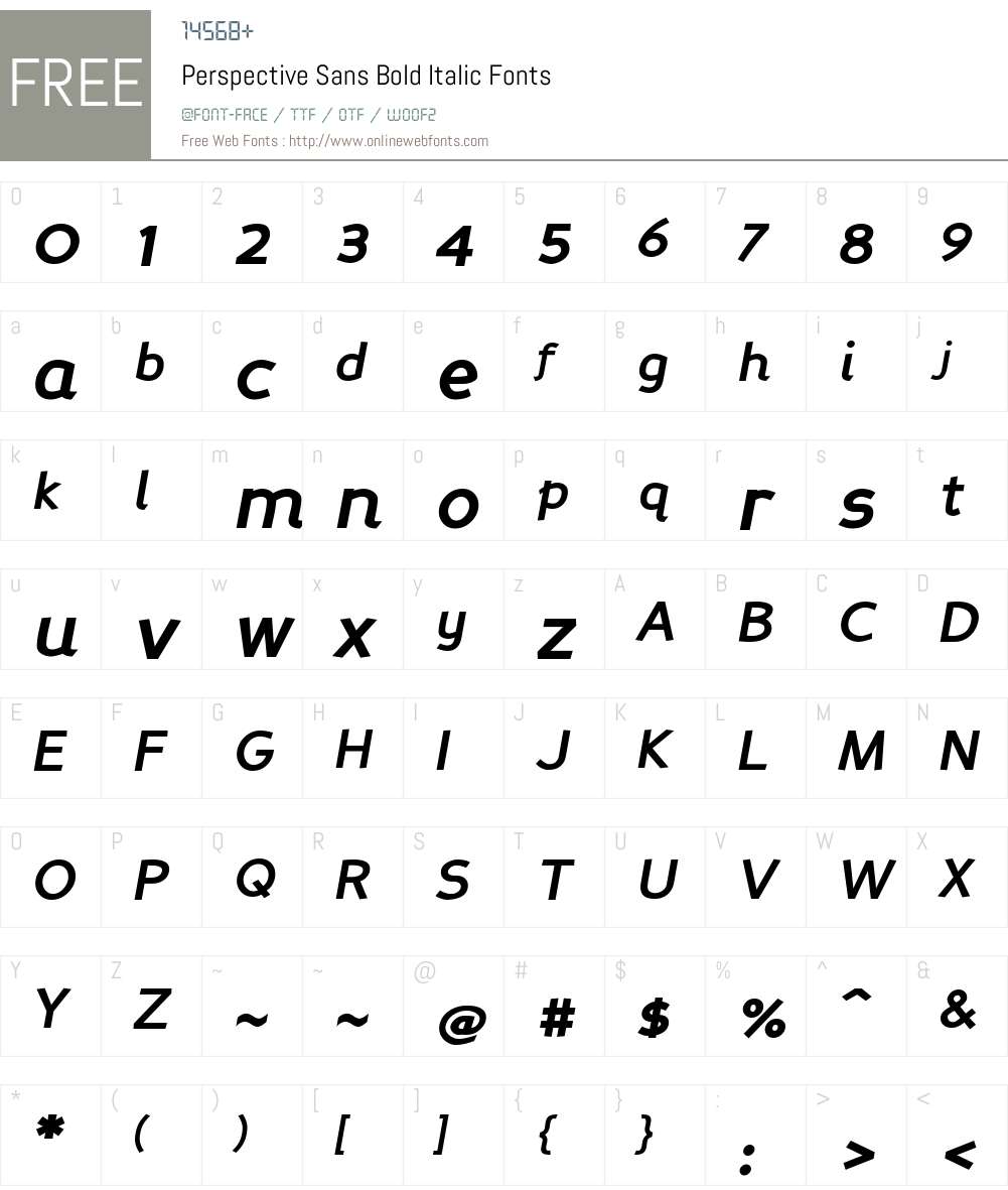 Perspective Sans Font Screenshots