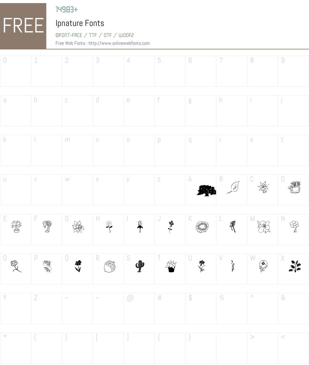 lpnature Font Screenshots