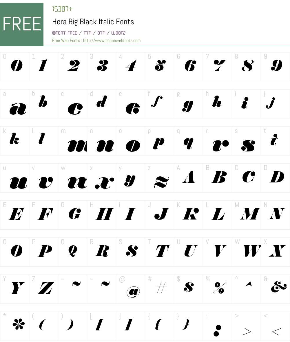 Hera Big Font Screenshots