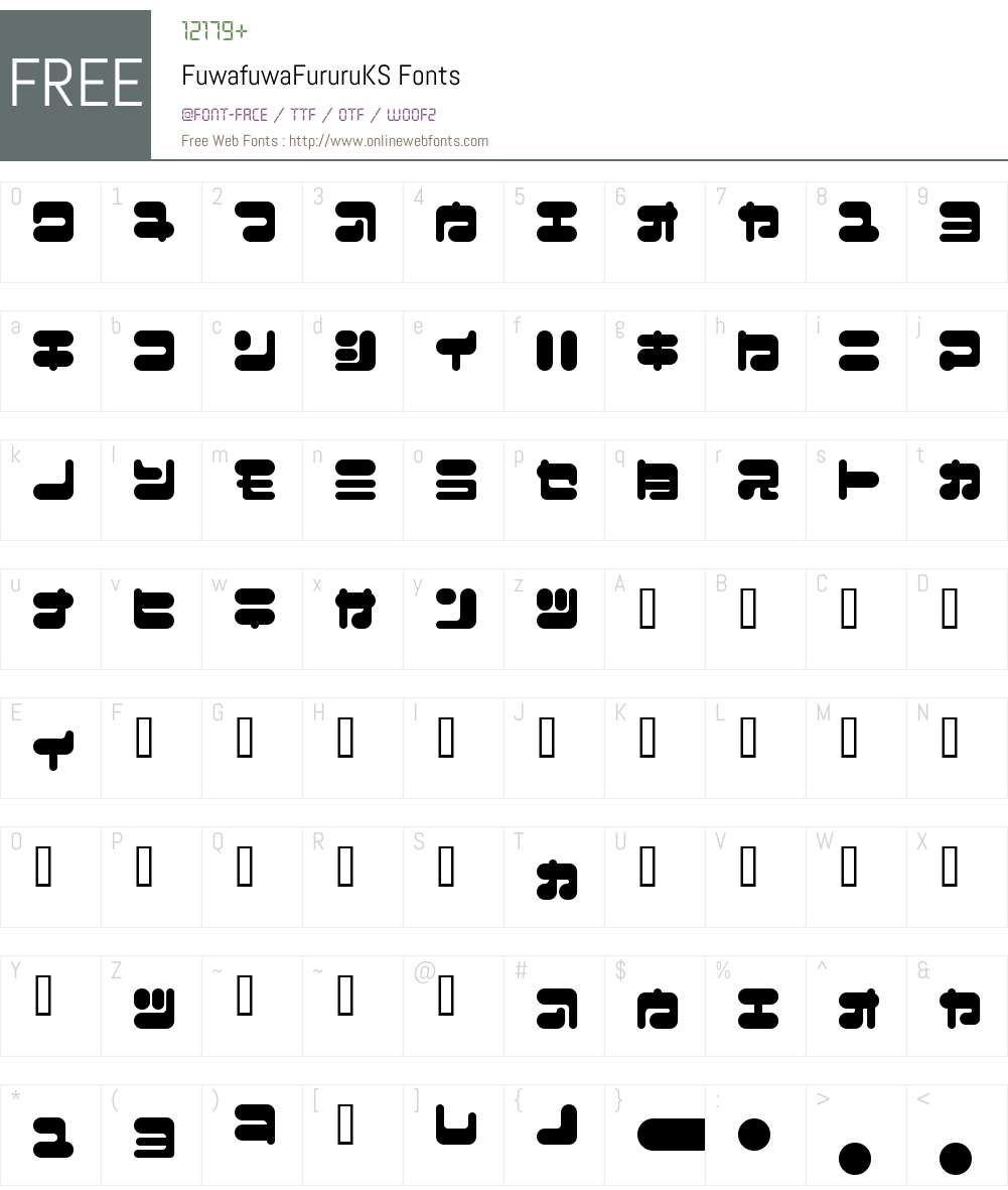 FuwafuwaFururuKS Font Screenshots