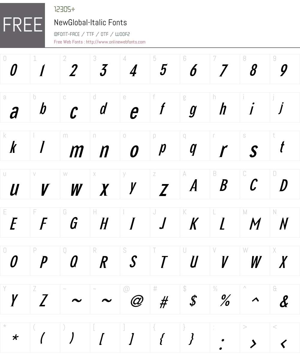 NewGlobal Font Screenshots