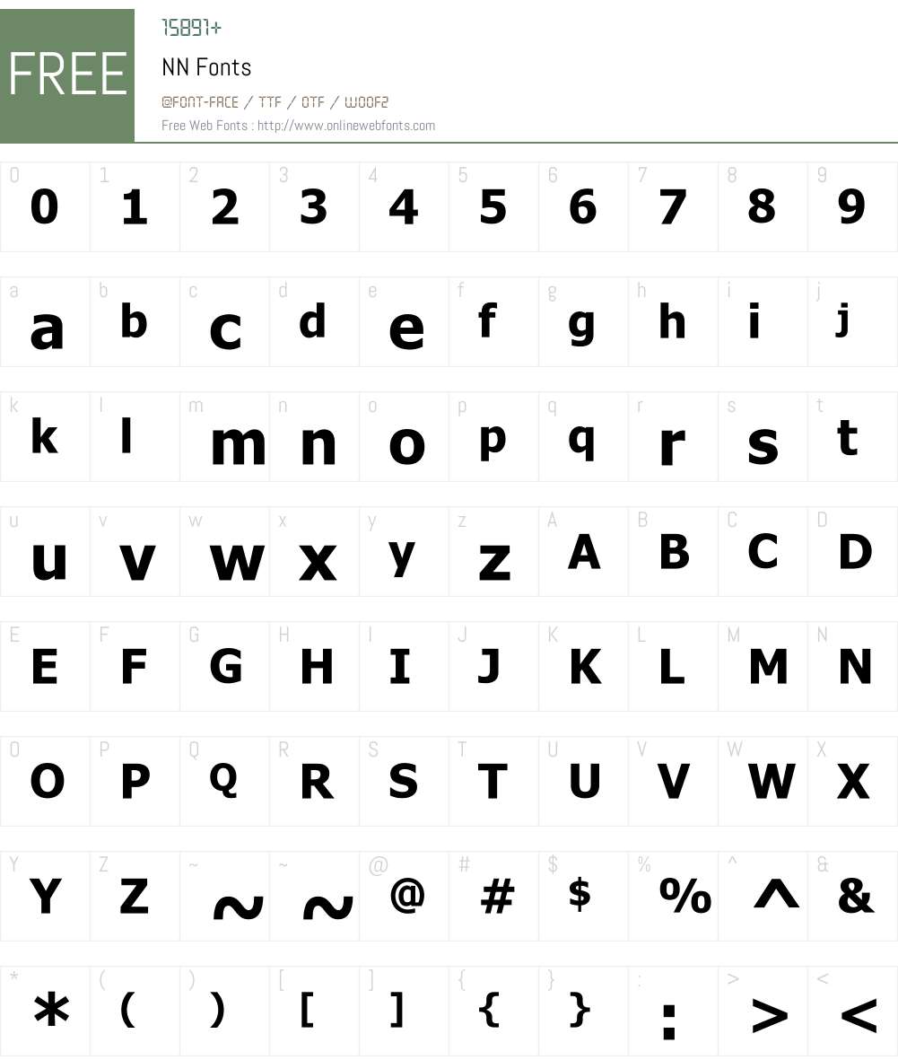 NN Font Screenshots