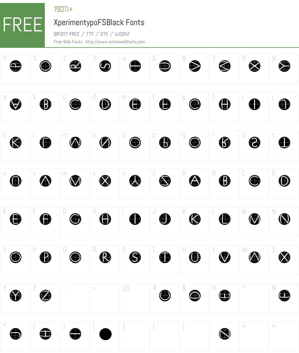 XperimentypoFSBlack Font Screenshots