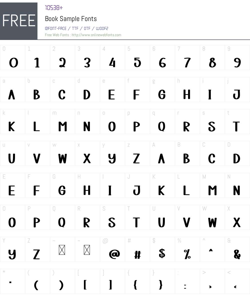 Book Sample 1.002;Fontself Maker 3.5.9 Fonts Free Download ...