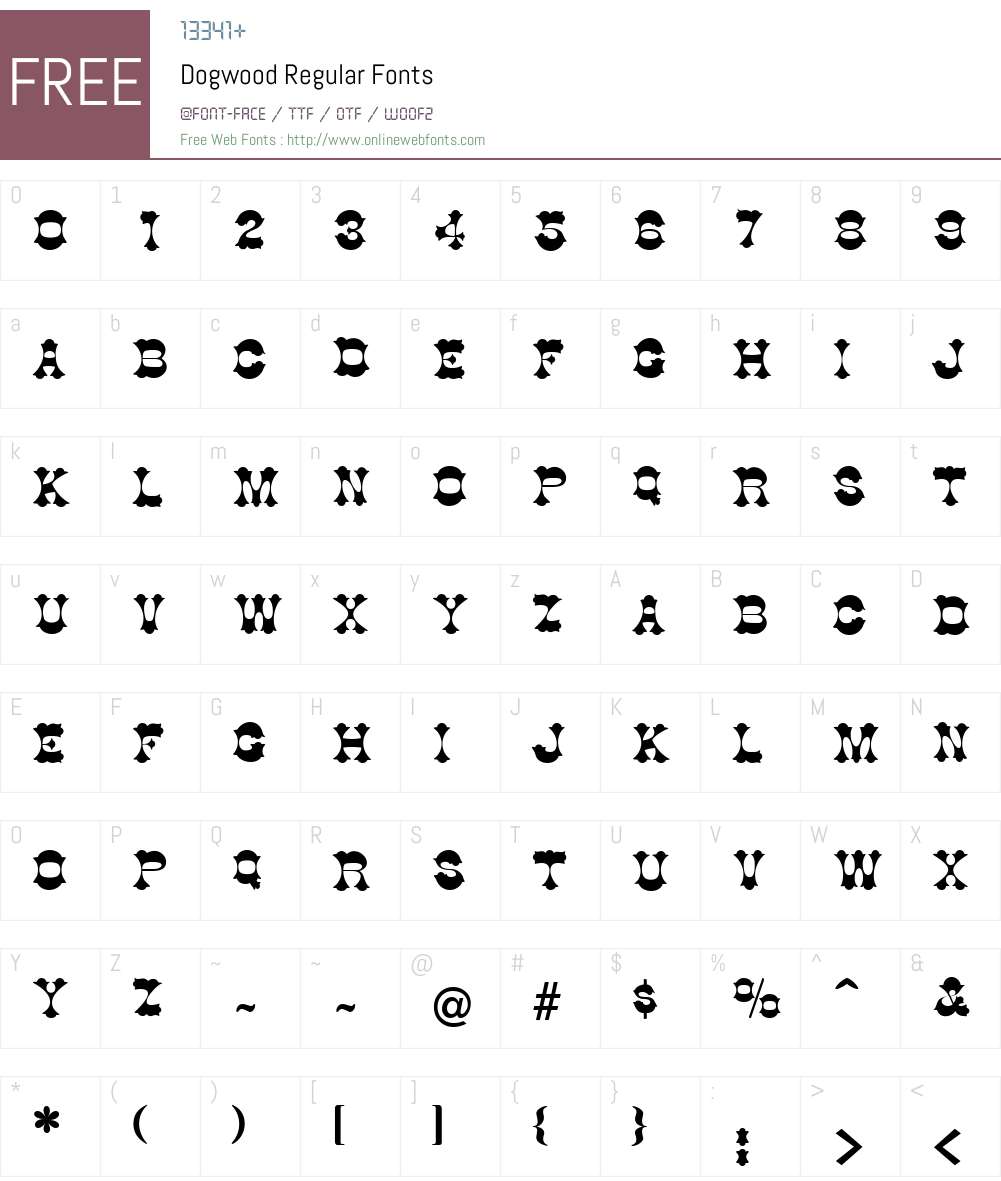 Dogwood Font Screenshots