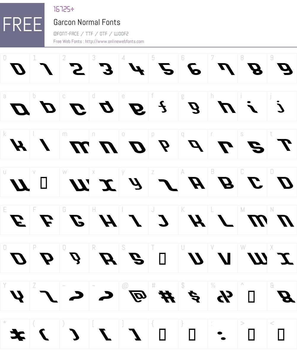 Garcon Font Screenshots