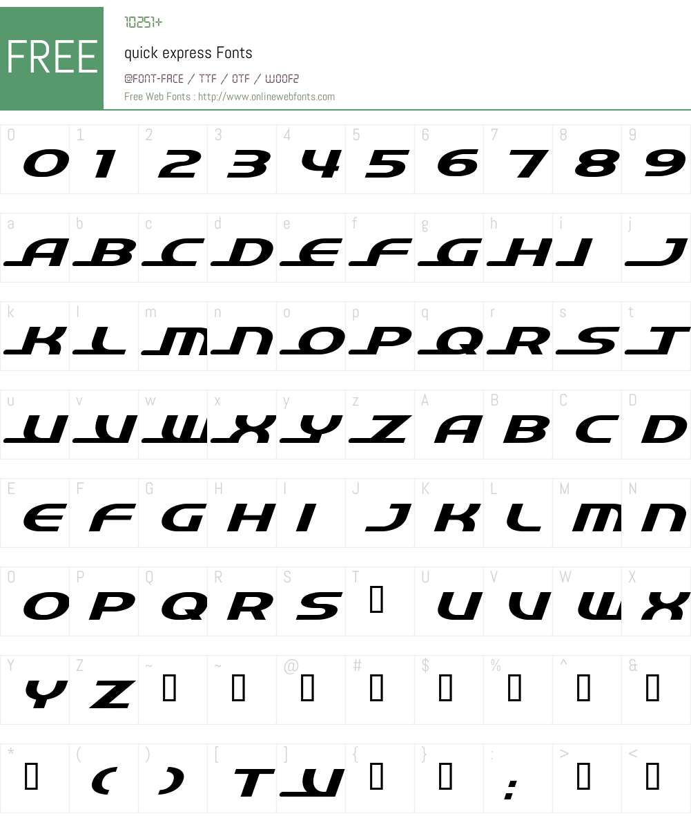 quick Font Screenshots
