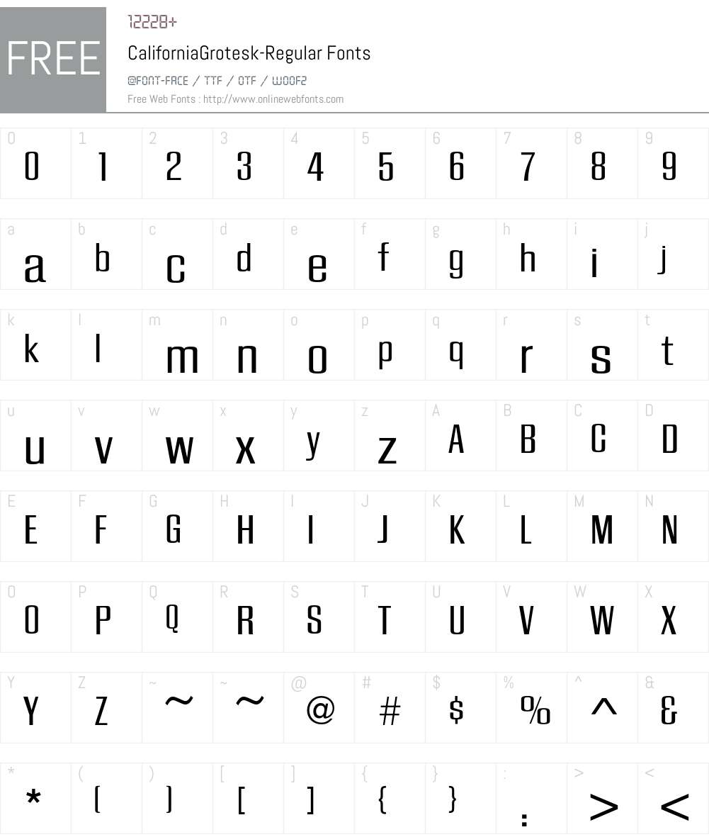 CaliforniaGrotesk Font Screenshots