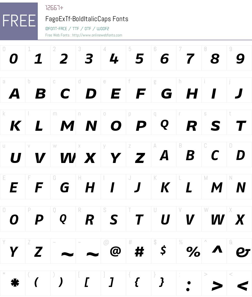 FagoExTf Font Screenshots