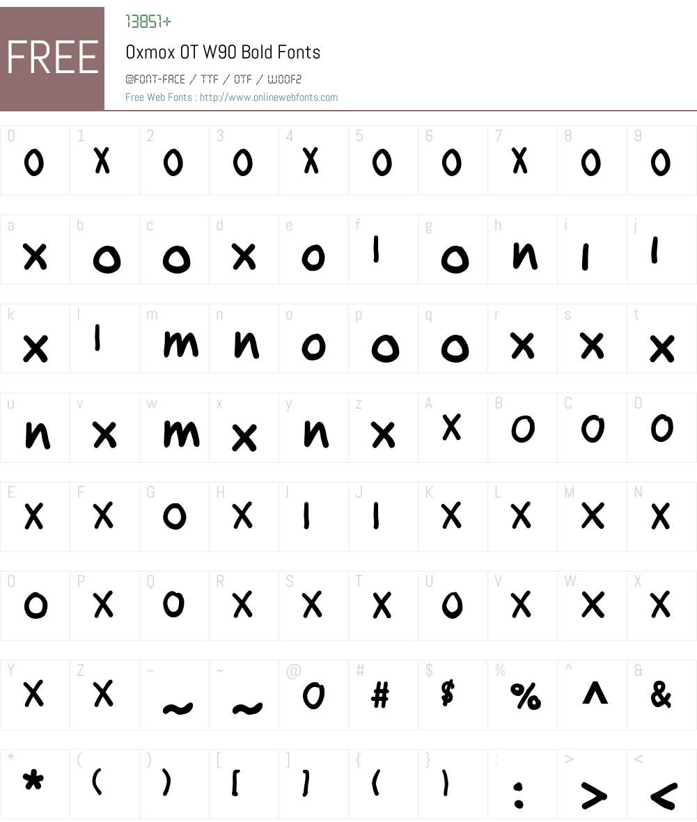 FF Oxmox Font Screenshots