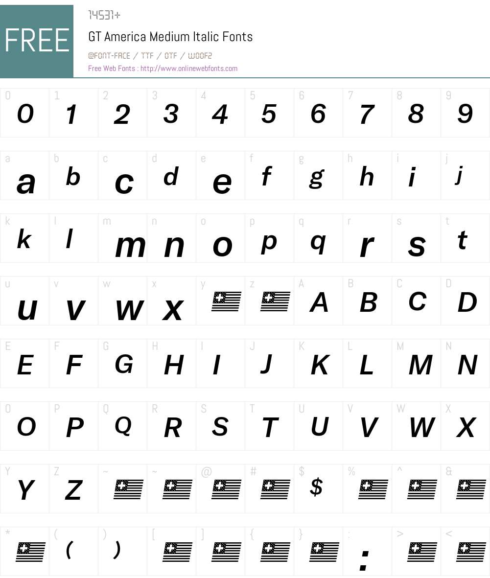 GT America Medium Font Screenshots
